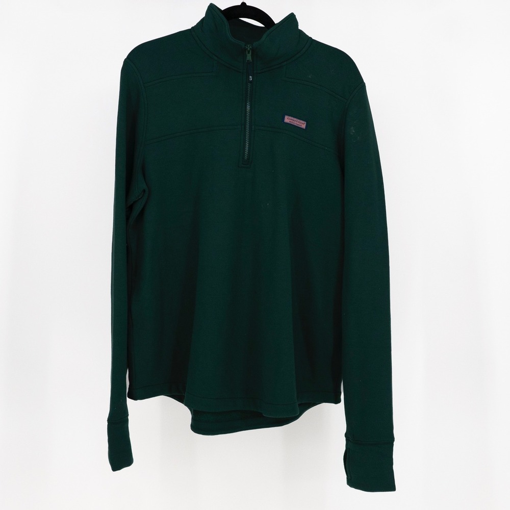 Vineyard Vines Women's Dreamcloth Relaxed Shep Quarter-Zip Pullover Sweater XL